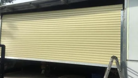 Porta de enrolar de aço galvanizado de alta segurança, aprovada pela CE e testada pela SGS, com operação automática e manual / Porta de enrolar de aço / Porta de enrolar de aço
