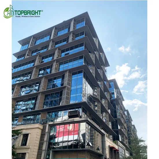 Fachada de edifício de apartamentos, revestimento de parede de cortina, parede de janela, piso à prova de som
