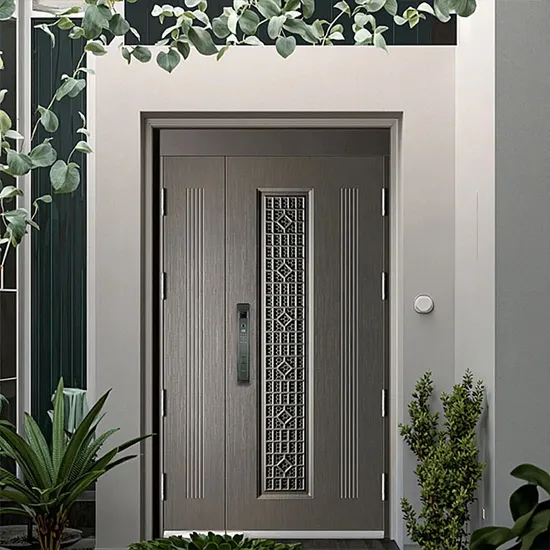 Portas de segurança elegantes e personalizadas de aço inoxidável 304 para residências