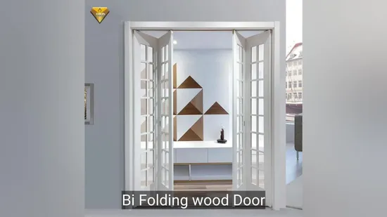 Porta dobrável estilo francês, madeira maciça/MDF/PVC, pintura laminada